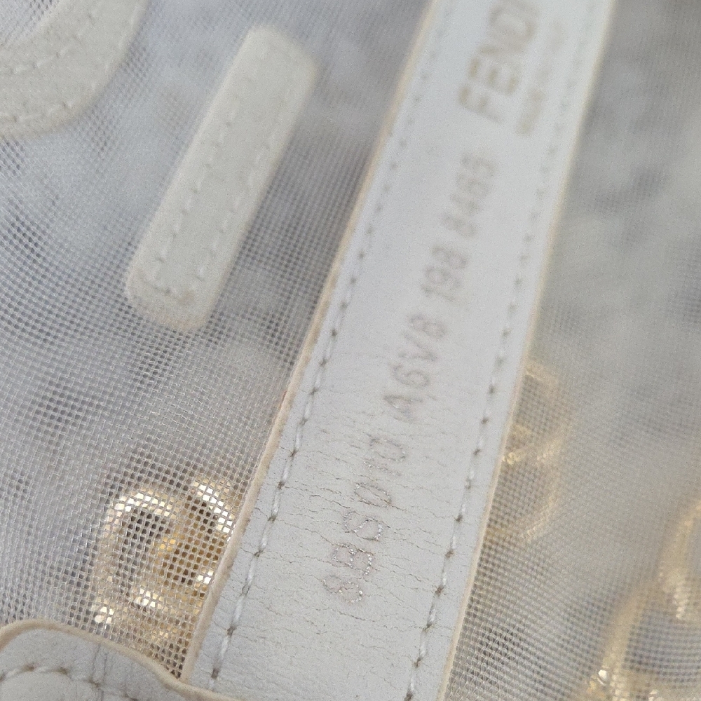 Fendi Vintage Mesh And Leather Mini Bucket Bag - Picture 7 of 9